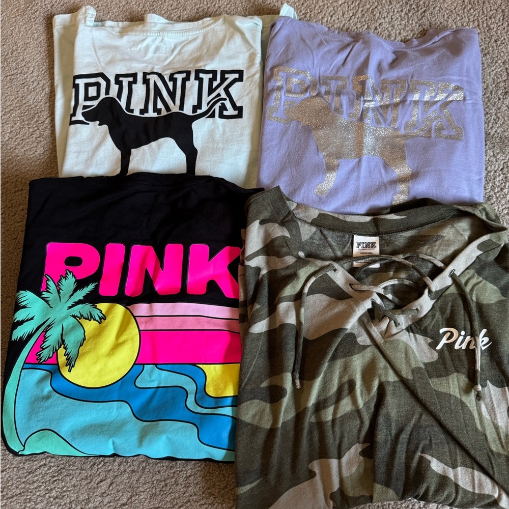PINK Victoria's Secret Short Sleeve Tees- Bundle